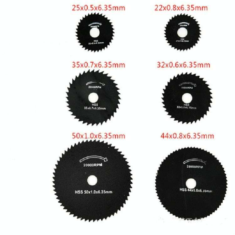 7 PCS/Set Electric Grinder Saw Blade High Speed Steel Saw Blade Woodworking Saw Blade High Speed ...