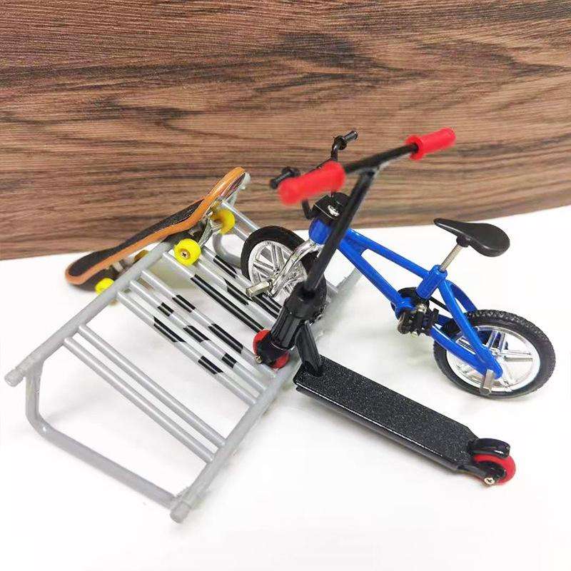 Mini Finger Bike Bicycle Finger Skateboards Skate Ramp Parts Set(CDH-8)