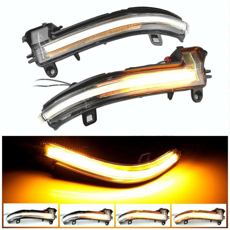 1 Pair For BMW 3 Series F20 Car Dynamic LED Turn Signal Light Rearview Mirror Flasher Water Blink...