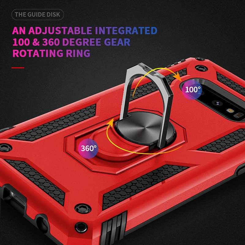 Sergeant Armor Shockproof TPU + PC Protective Case for Galaxy S10e, with 360 Degree Rotation Hold...