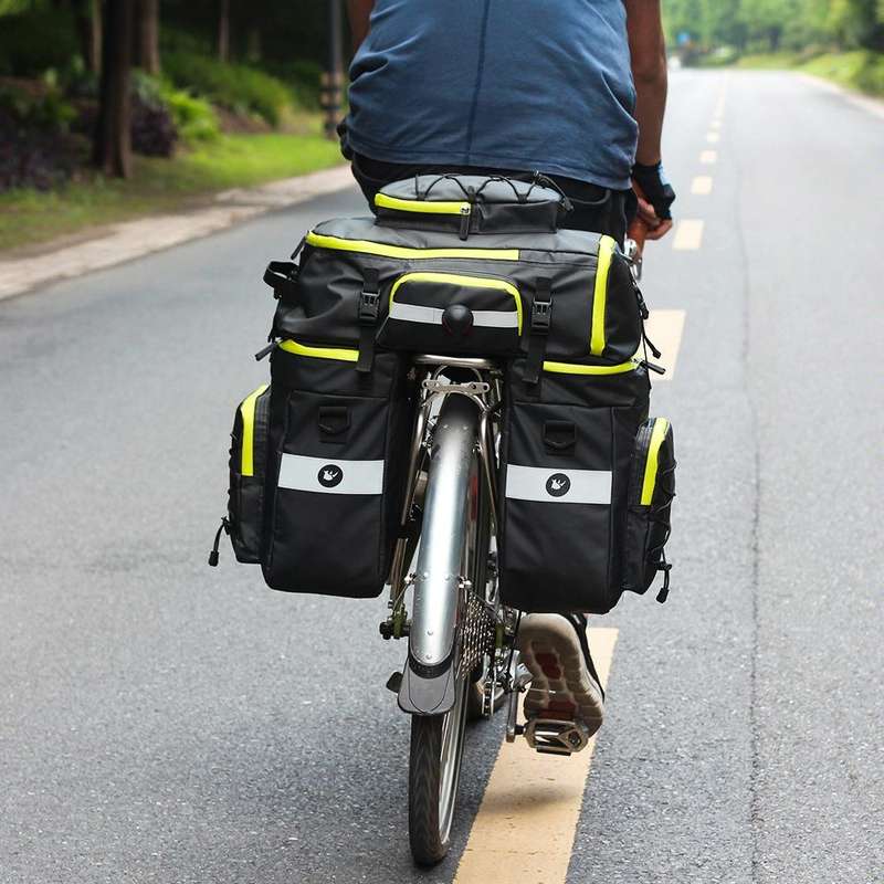 Rhinowalk Three-in-one Multifunctional Bicycle Rear Shelf Pannier Waterproof Long-distance Equipm...