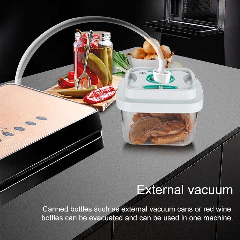 Automatic Vacuum Sealer Household Food Preservation Packaging Machine, Plug Specification:US Plug...