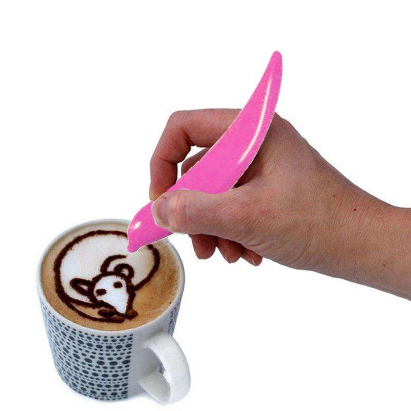 New Electric Latte Art Pen For Coffee Cake Pen For Spice Cake Decorating Pen Coffee Carving Pen B...