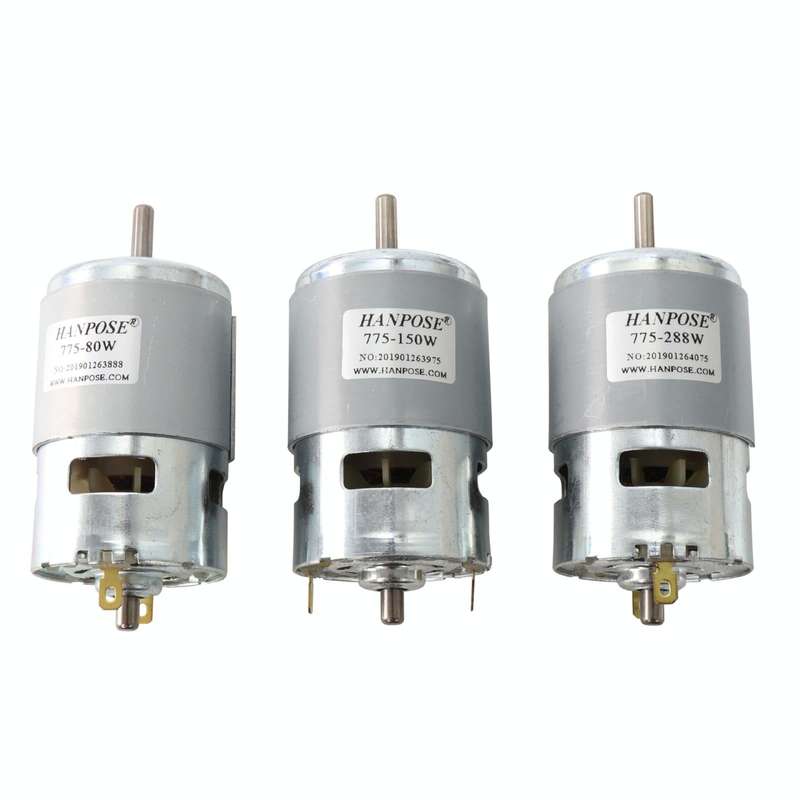 HANPOSE 895-200W Durable Spindle DC Motor Lawn Mower Motor