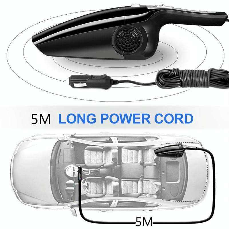 Car Vacuum Cleaner High Power 120W Home Car Dual-use Vacuum Cleaner Powerful Dry and Wet Wired Mo...