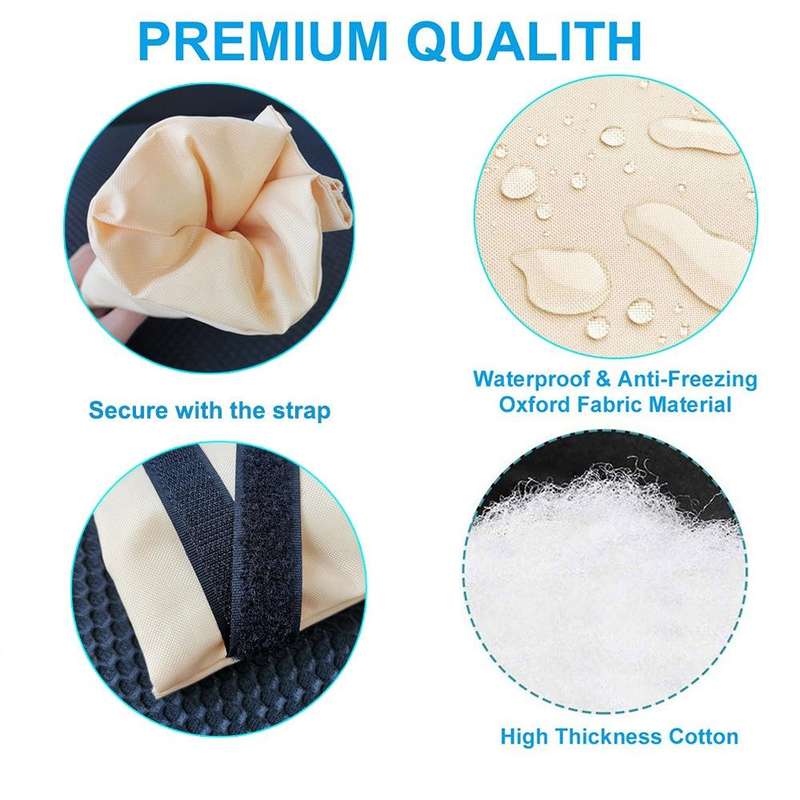3 PCS Outdoor Winter Faucet Waterproof Oxford Cloth Antifreeze Cover, Size: 14x20cm(White)