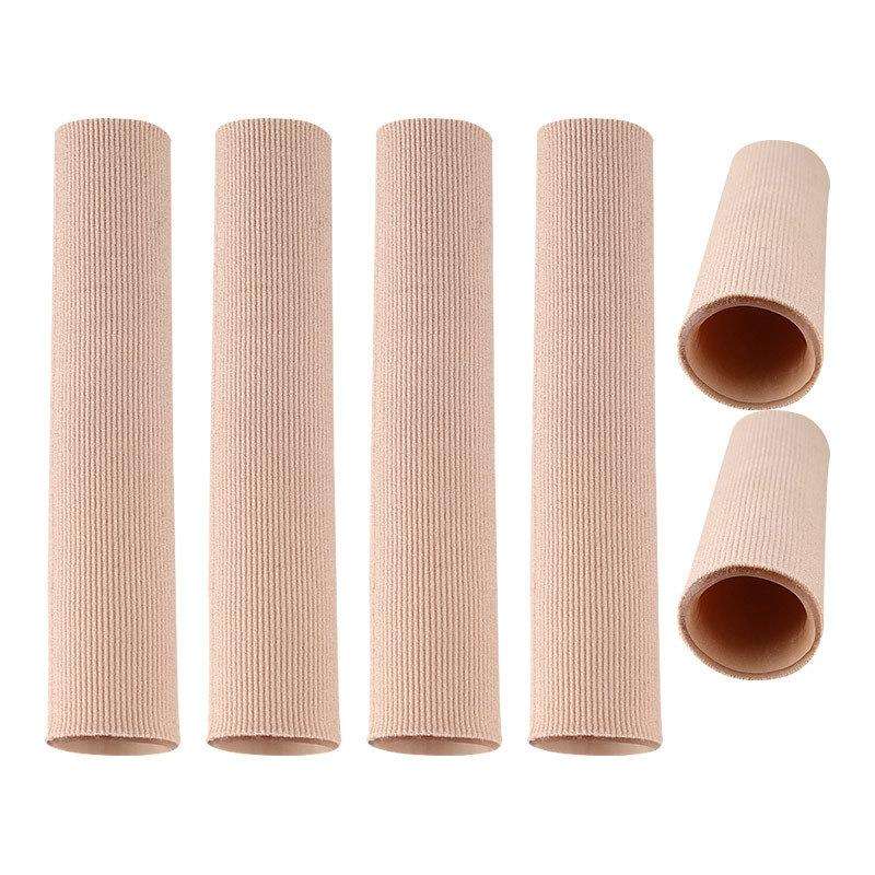 3pcs Toes Fingers Cushion Tube Sleeve Cuttable Silicone Gel Toe Pad For Corns Remover, Size: Medi...