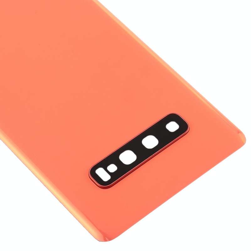 For Galaxy S10+ Battery Back Cover with Camera Lens (Pink)