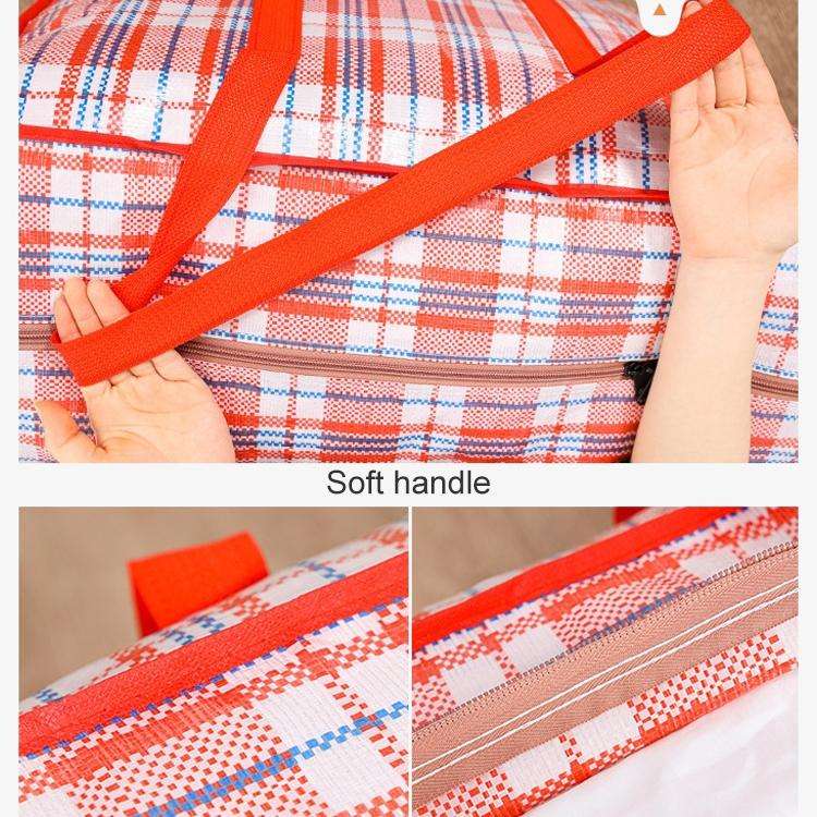 68x50x24cm Woven Bags Moving Bags Packing Bags Dustproof and Moistureproof Quilt Storage Bag(Rand...