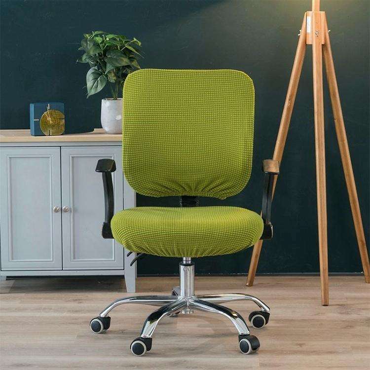 Universal Stretch Office Chair Cover, Size:Back Cover + Cushion Cover(Deep Blue)