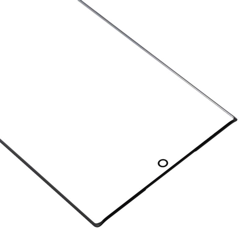 For Galaxy Note 10 + Front Screen Outer Glass Lens (Black)