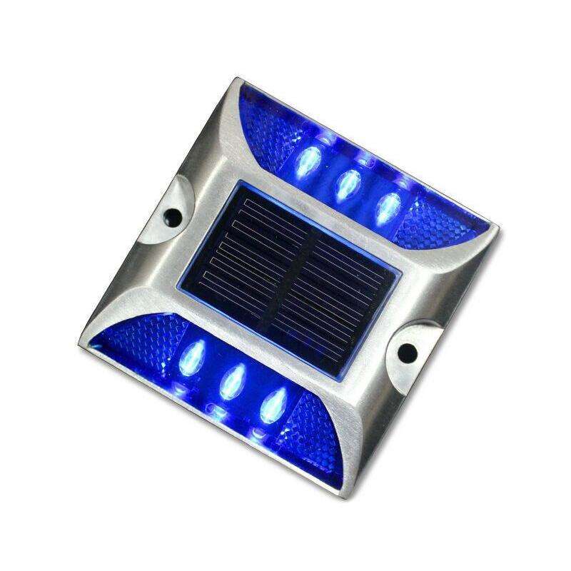 Solar Square Road Stud Light Car Guidance Light Road Deceleration Light, Flashing Bright Version ...
