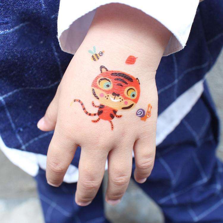 20 PCS Waterproof Anti-Sweat Children Cute Cartoon Animal Tattoo Stickers(EC-585)