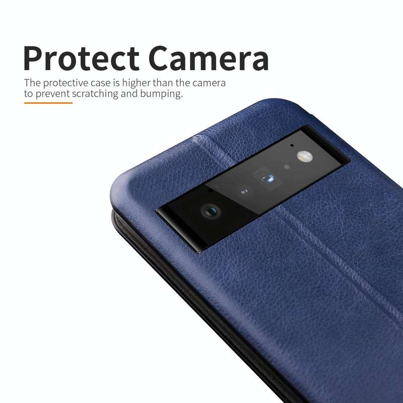For Google Pixel 6 Pro Integrated Voltage Retro Texture Magnetic Leather Case with Card Slot & Ho...