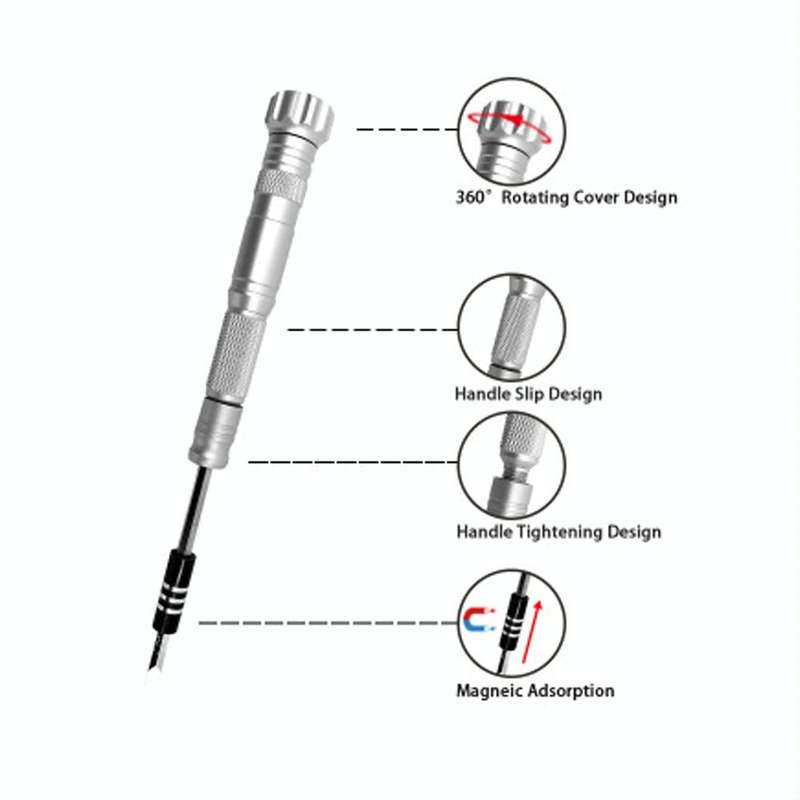 Obadun 9802B 52 in 1 Aluminum Alloy Handle Hardware Tool Screwdriver Set Home Precision Screwdriv...