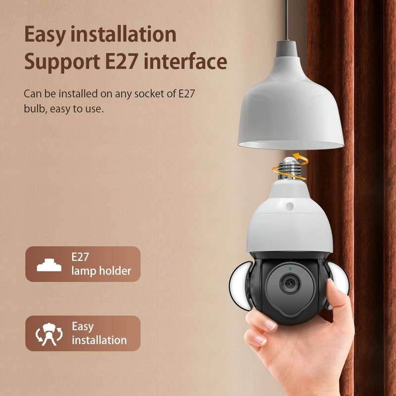 ST-426E-5MP-TY 5MP E27 Light Bulb Floodlight Camera