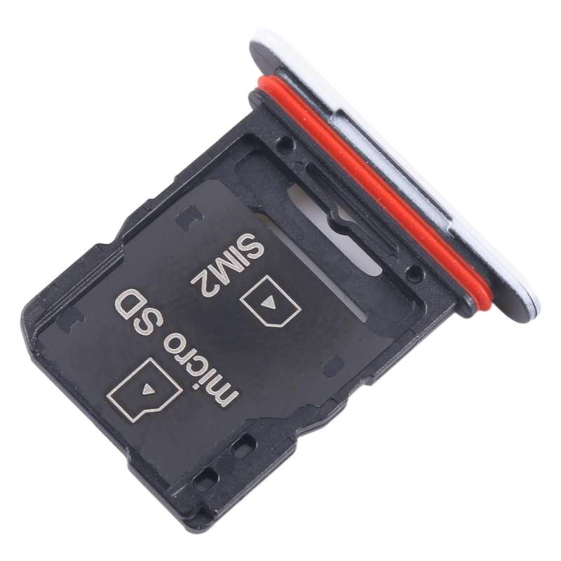 For Sony Xperia 10 V Original SIM Card Tray + SIM / Micro SD Card Tray (White)