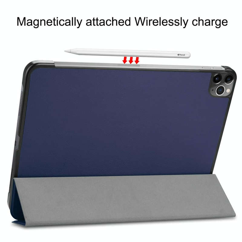 For iPad Pro 11 inch 2020 Custer Texture Smart PU Leather Tablet Case with Sleep / Wake-up Functi...