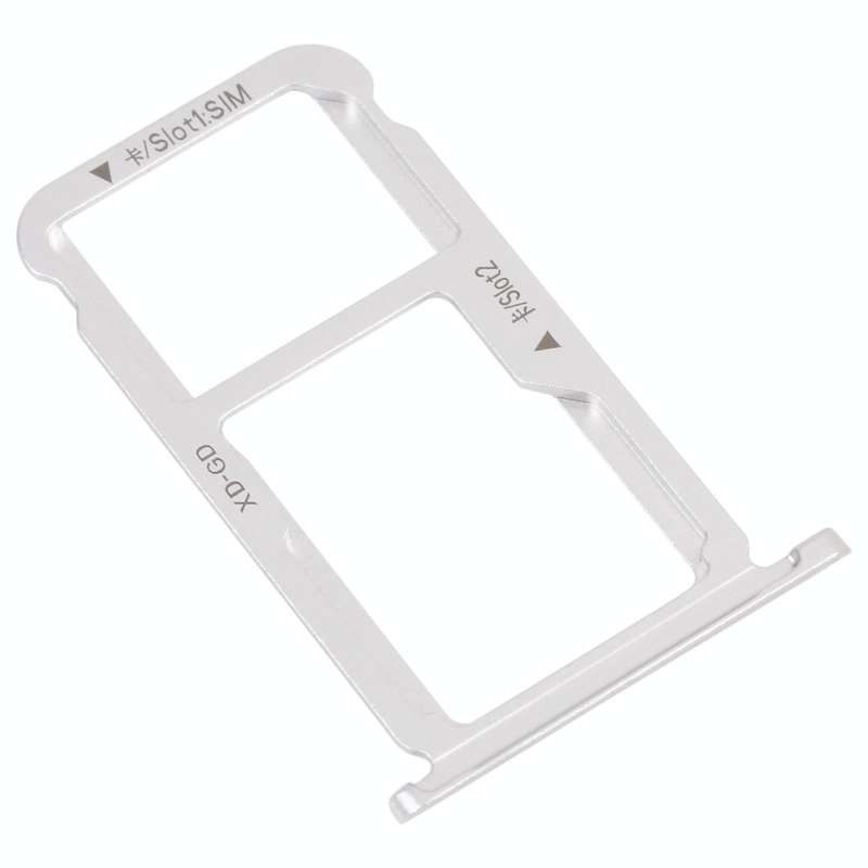 SIM Card Tray + SIM Card Tray / Micro SD Card Tray for Honor Mate 9 Lite (Silver)