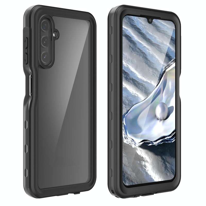 For Samsung Galaxy A14 5G RedPepper 360 Full Body Rugged Waterproof Phone Case(Black)