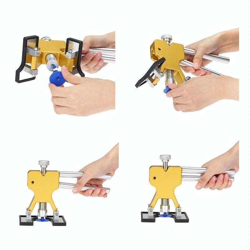 D6 44 in 1 Car Paintless Dent Dings Repair Lifter Tools Kit, Plug Type:UK Plug