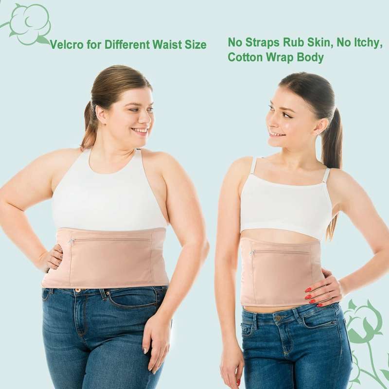 Waist Support Leak-proof Care Aid Package Sleep Conditioning Aids(Khaki)