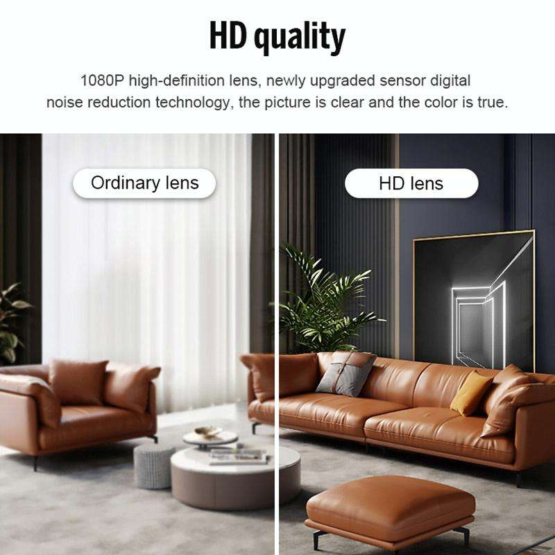 X10 HD Infrared Night Vision Mini WiFi Camera With Base(Black)