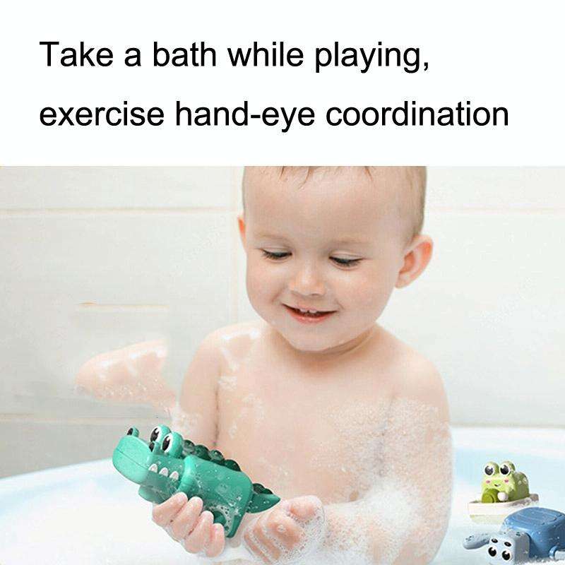 BY-05 Summer Children Play Water Chain Clockwork Toys Baby Bath Bathroom Toys, Style: Turtle
