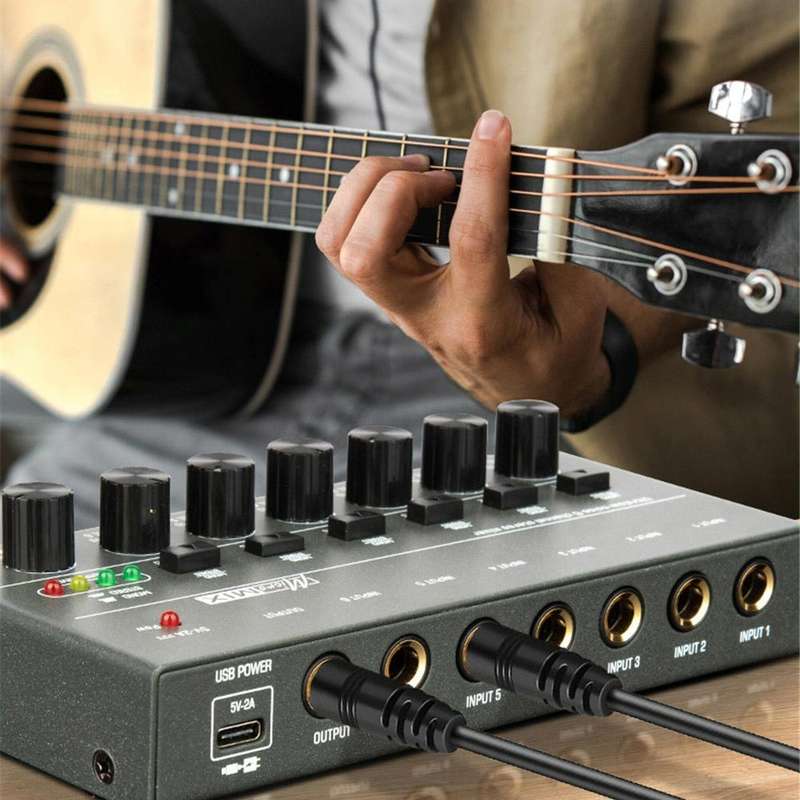8 Way Mixer With Single Channel Stereo Switching Mini Signal Hybrid Small Audio
