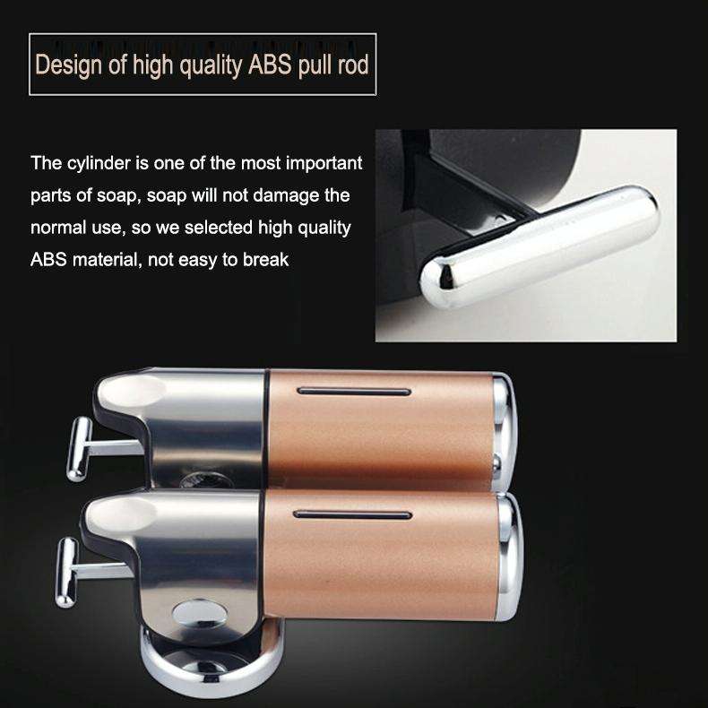 Triple Hotel Shower Manual Dispenser Wall Mounted Washing Liquid Shampoo Soap Bottle, Capacity: 1...