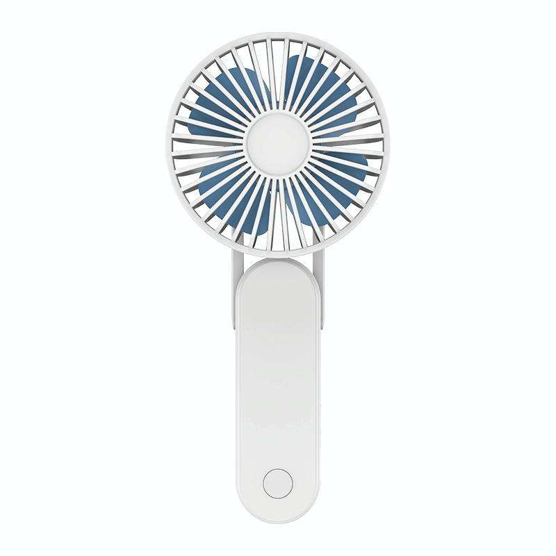 F1 USB Portable Lazy Hanging Neck Fan Mini Folding Handheld Fan(White)