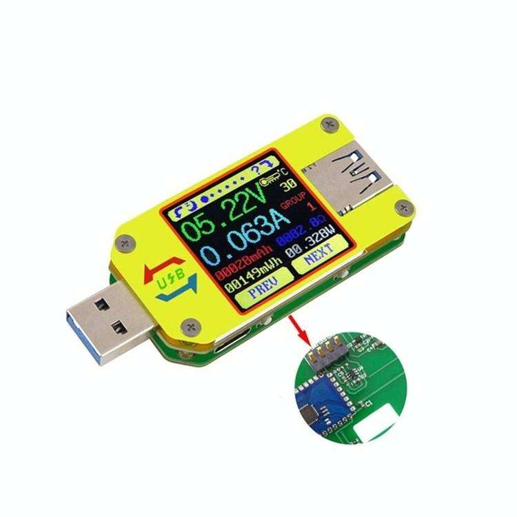 USB 3.0 Color Display Screen Tester Voltage-current Measurement Type-C Meter, Support Android APP...