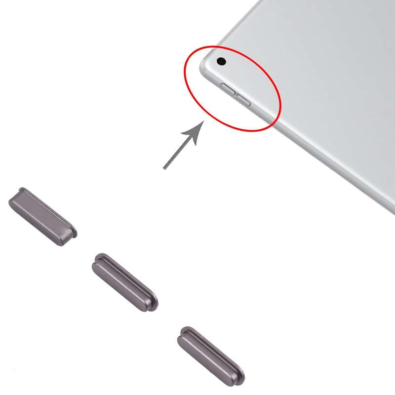Power Button and Volume Control Button for iPad 10.2 inch 2019 2020 2021 (Grey)