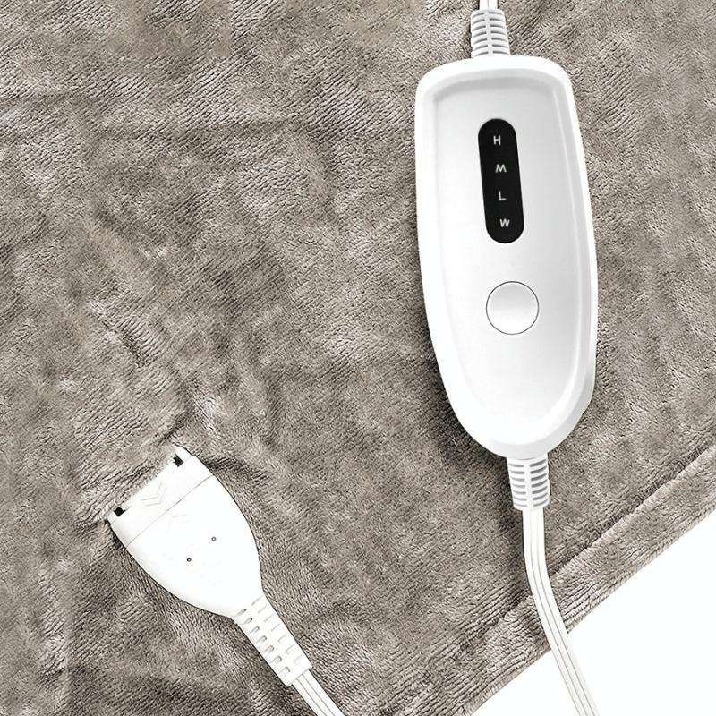 Intelligent Temperature Control Electric Heating Blanket, Size: 70x100cm USB Plug(Brown White)