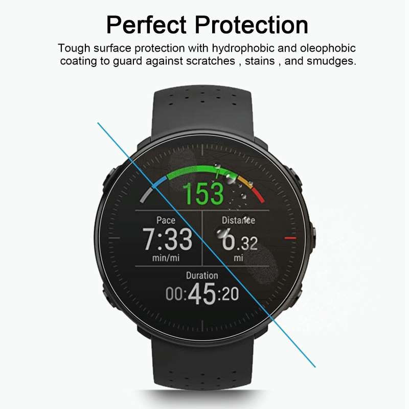 For POLAR Vantage M 0.26mm 2.5D 9H Tempered Glass Film Screen Protector