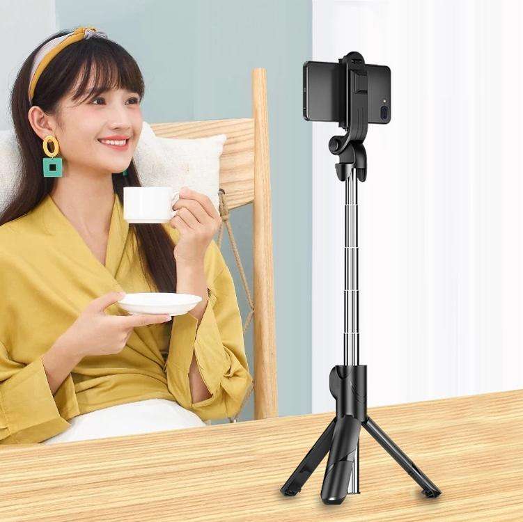 Bluetooth Black XT02 360-Degree Rotating Multi-Function Retractable Mobile Phone Selfie Stick To ...