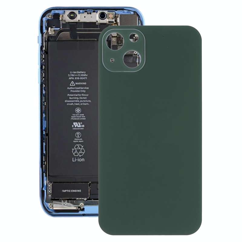 Glass Back Cover with Appearance Imitation of iP13 for iPhone XR(Green)