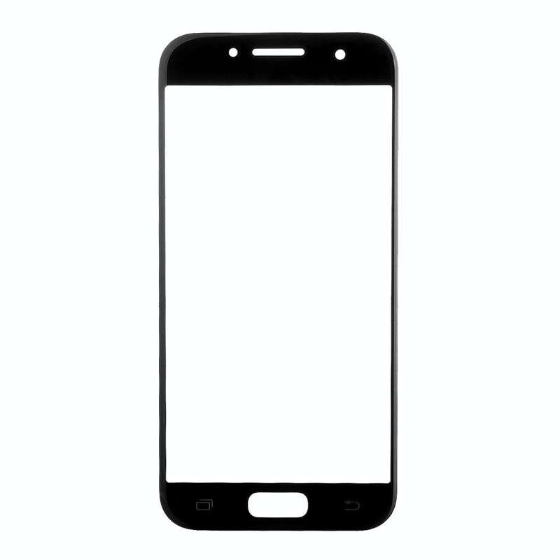 For Galaxy A3 (2017) / A320  Front Screen Outer Glass Lens (Black)