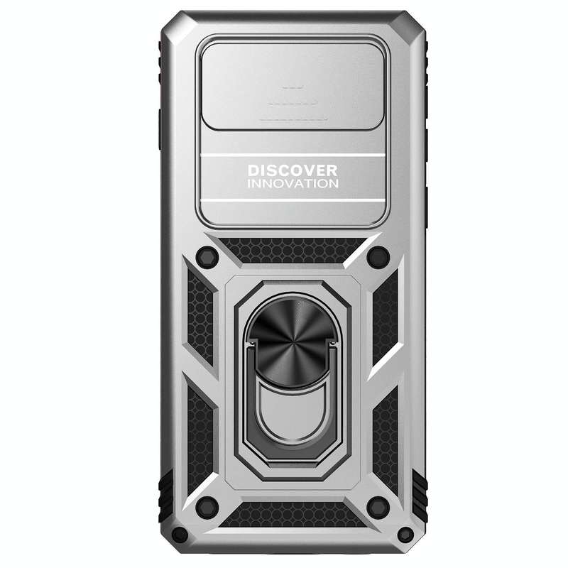 For Samsung Galaxy S10+ Sliding Camshield Holder Phone Case(Silver)