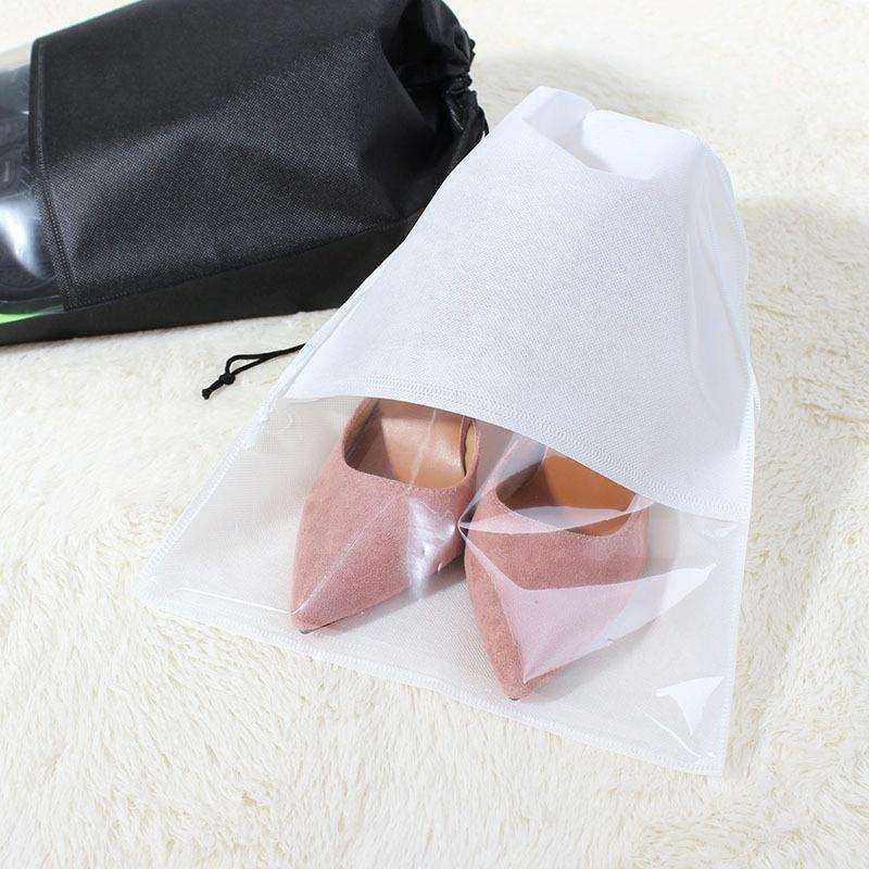 10 PCS Waterproof Shoes Storage Bag Pouch Portable Travel Organizer Drawstring Bag Cover Non-Wove...