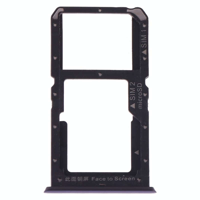 For OPPO A9 SIM Card Tray + SIM Card / Micro SD Card (Blue)