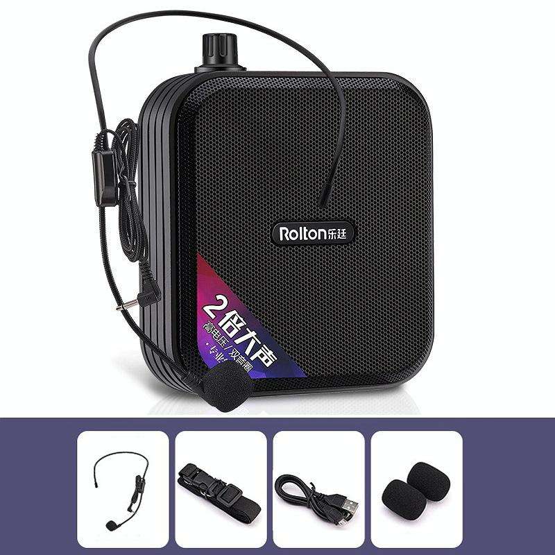 Rolton K600 7.4V Bluetooth Audio Speaker Megaphone Voice Amplifier Without Transmitter(Black)