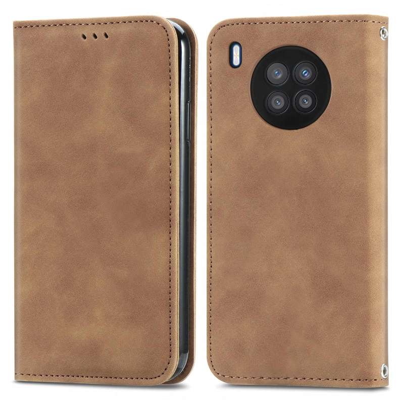 For Huawei nova 8i Retro Skin Feel Magnetic Horizontal Flip Leather Case with Holder & Card Slots...