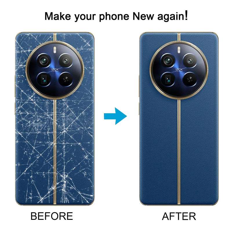 For Realme 12 Pro+ Original Battery Back Cover with Camera Lens Cover(Dark Blue)