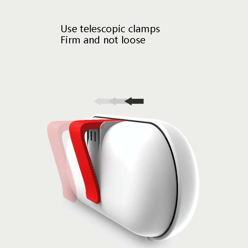 Car Glasses Case Multi-Function Automobile Inner Visor Storage Card(White)