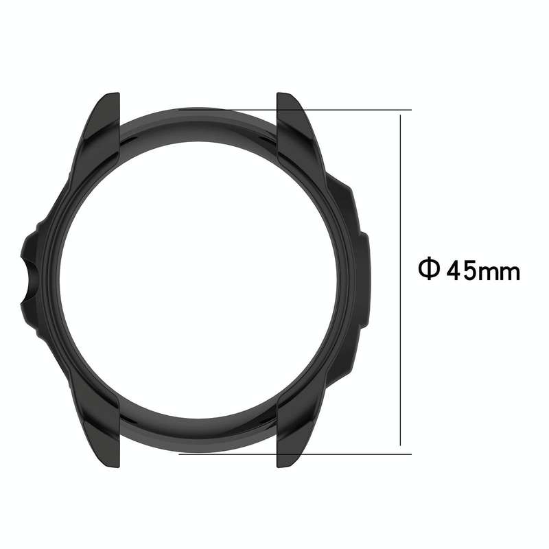 For Garmin Forerunner 255S TPU Armor Hollow Protective Case(Black)