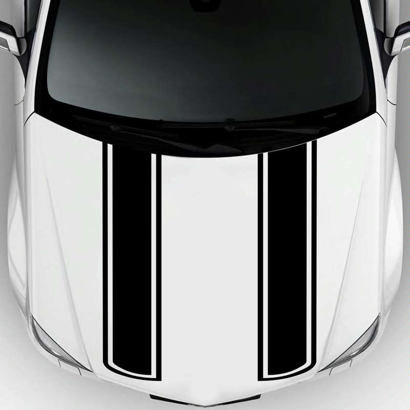 D-623 Car Modified Hood Decorative Sticker(Black)