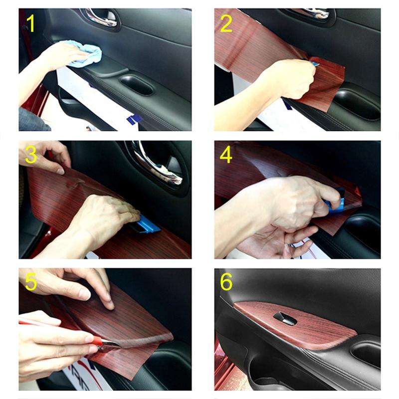 PVC Vinyl Wrap Sticker Decal Film, Size:50cm x 200cm(Glossy Wood Grain C)