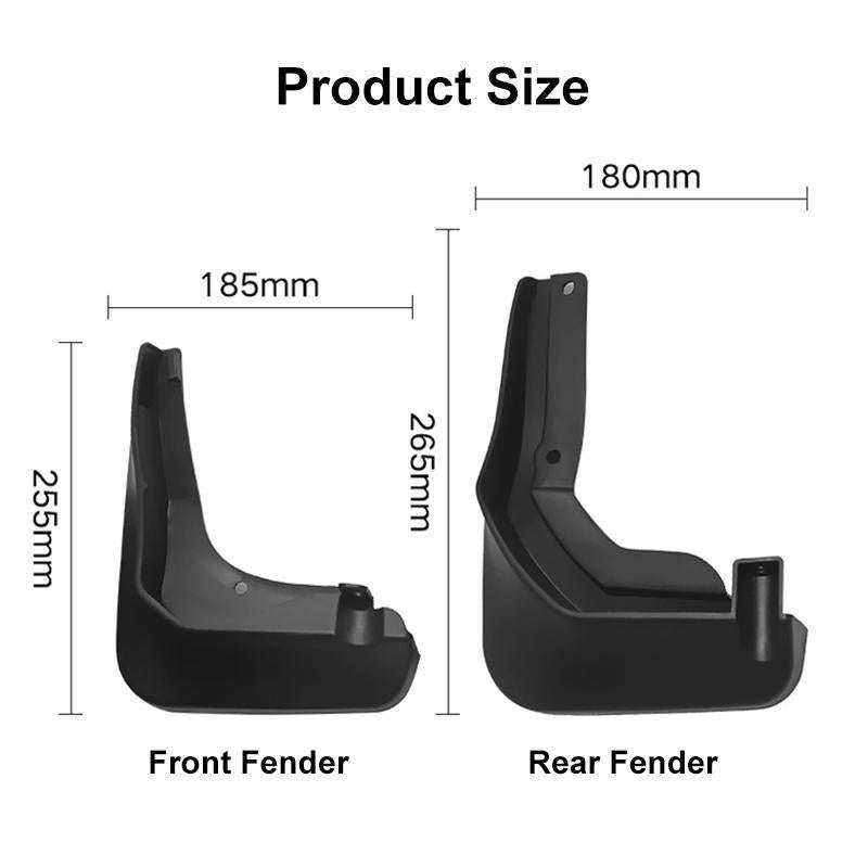 For Mercedes-Benz C-Class W205 Sport 2015-20 4pcs/Set Car Auto Soft Plastic Splash Flaps Fender G...
