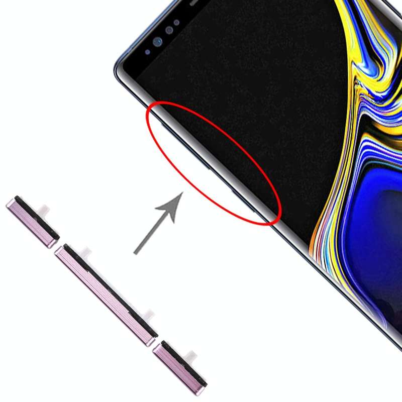 For Galaxy Note 9 10 Set Side Keys(Purple)